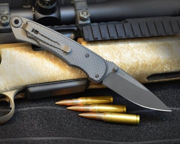 Складной нож скл. Spartan Blades Akribis Folder SB/SF1BKMGCF c клинком из стали CPM-S35VN, рукоять титан / карбон