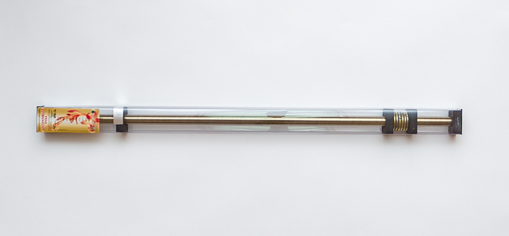 Труба для доп ряда к карнизам d16, d20, d28  старое золото