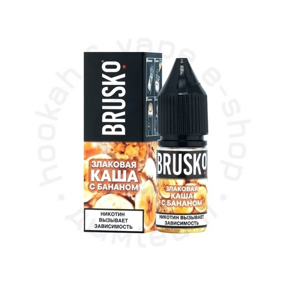 Жидкость BRUSKO Salt, 10 мл, Злаковая каша с бананом, 2 (М)