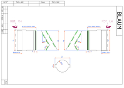 PCD фреза D.100x48x30+DKN Z=3+3 H=3 LH + RH для Brandt, SCM, IMA, Holzher