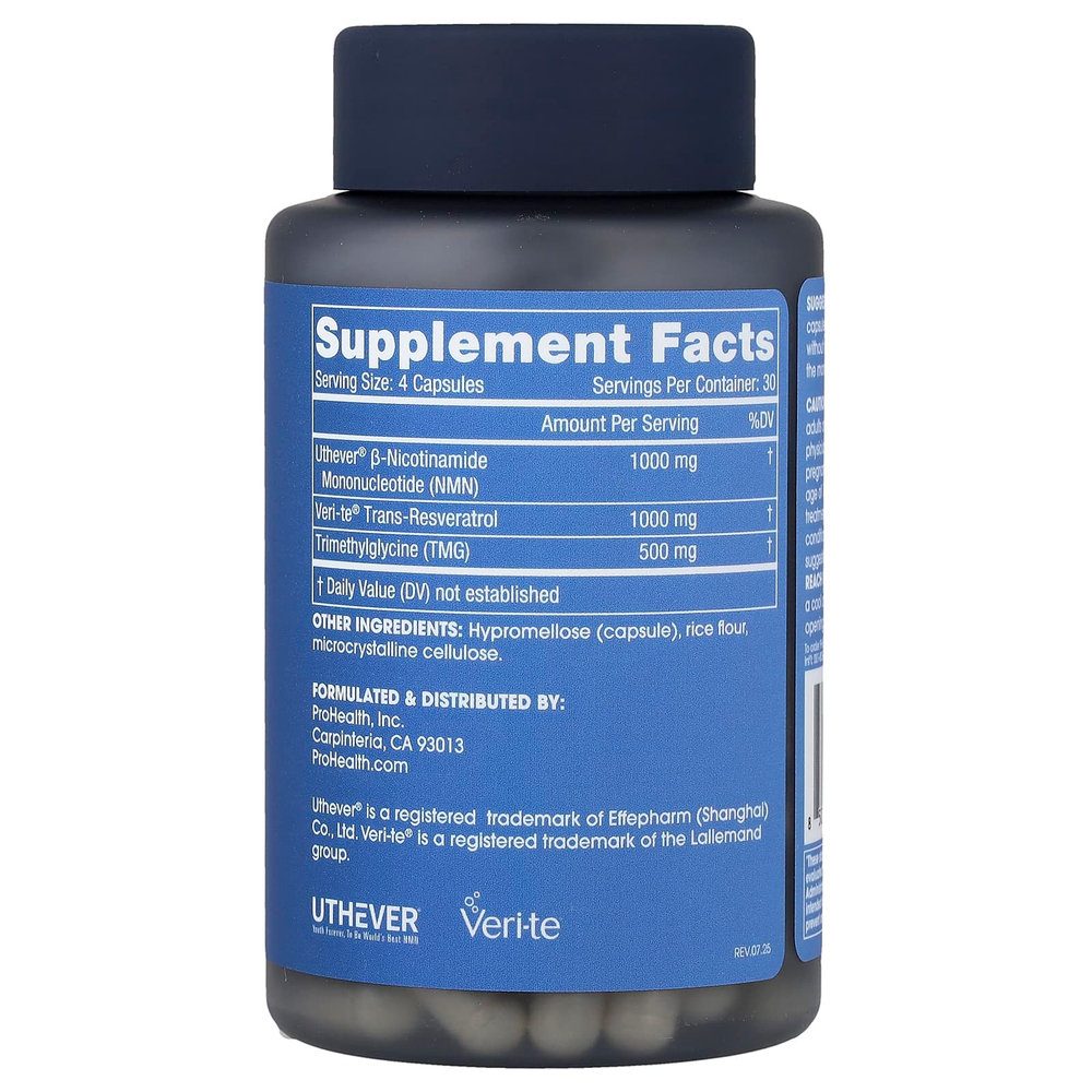 ProHealth Longevity, NMN Pro™, комплекс с NMN, 120 капсул