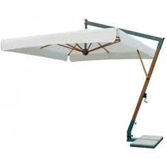 Зонт профессиональный Torino Braccio, 300х300 см, имитация ироко, слоновая кость