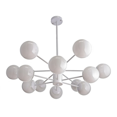 Люстра "Баренса" 12х40Вт E27 белый 86х86х75 см