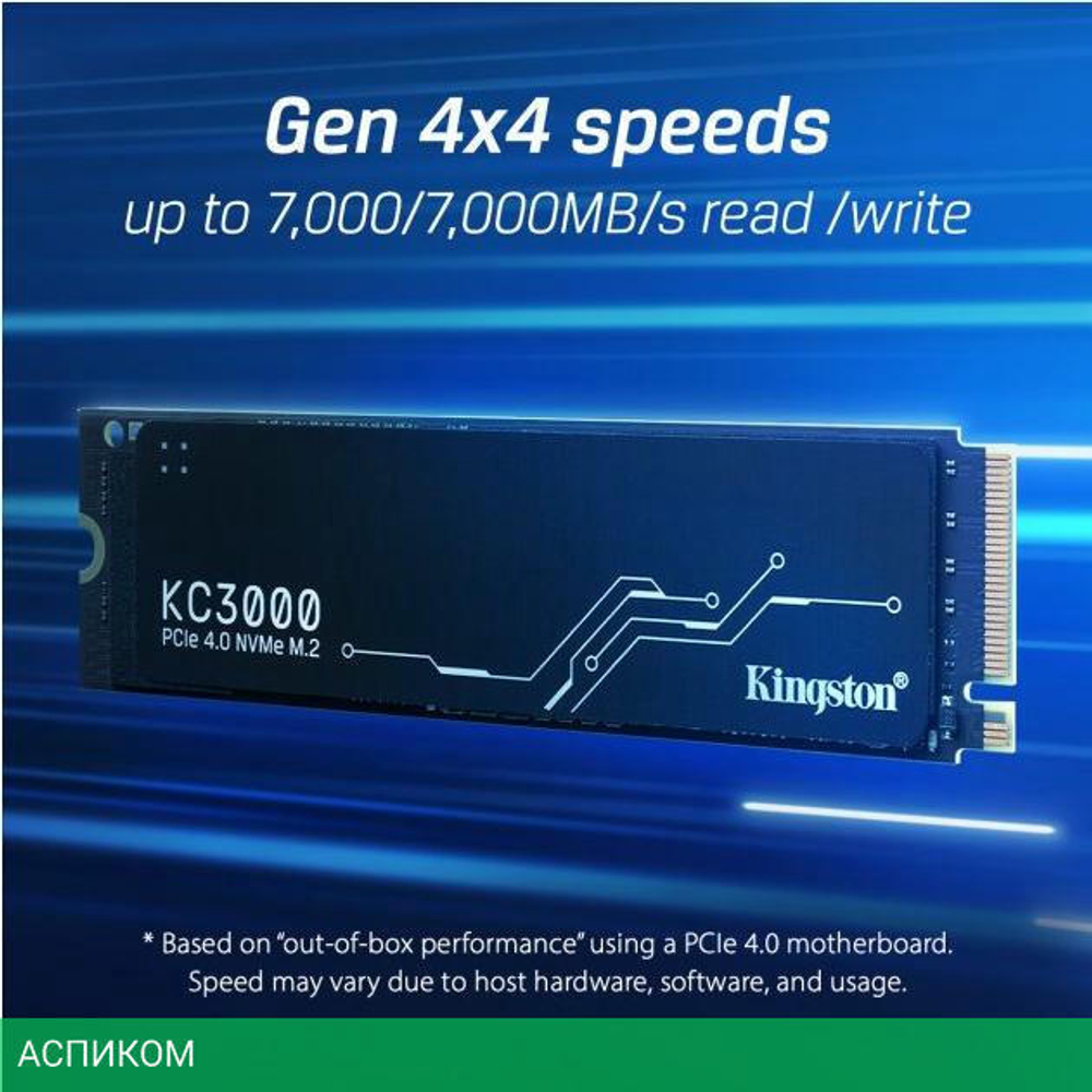 SSD диск Kingston KC3000 4TB (SKC3000D/4096G)