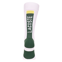 Носки теннисные Lacoste SPORT Compression Zones Long Tennis Socks 1P - white/green/flashy yellow