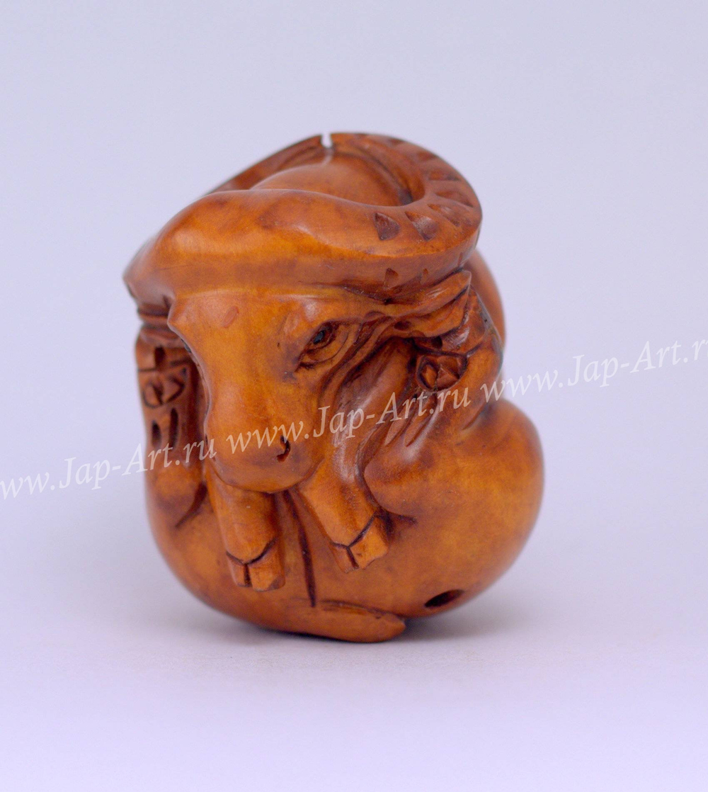 Нэцкэ Буйвол круглый