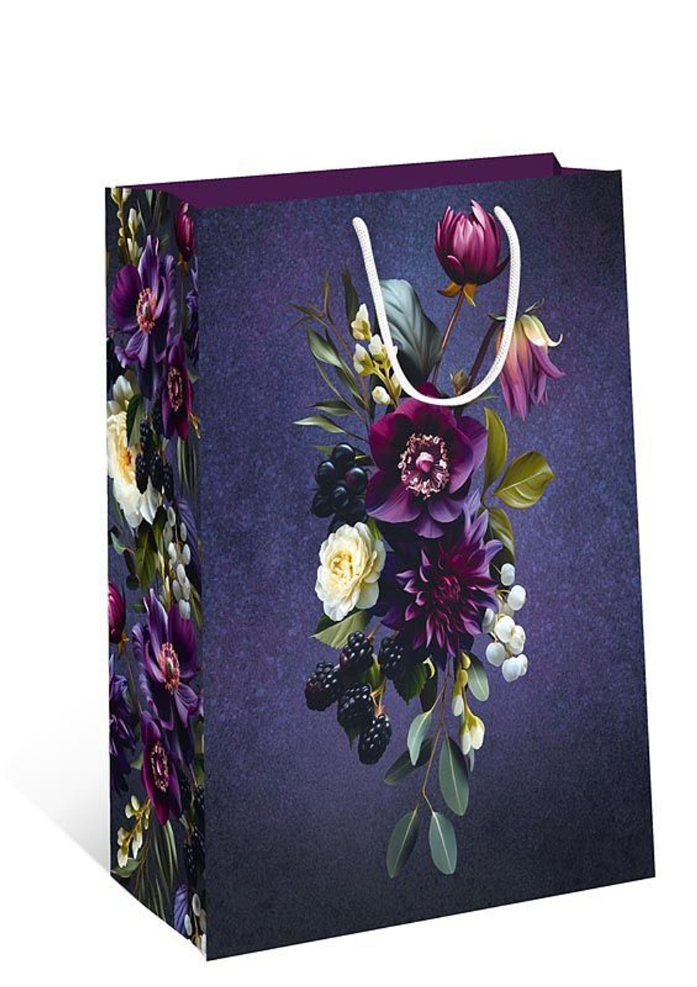 Пакет подар. бумажн. 33*42*10 см, 130гр/м2 Цветы