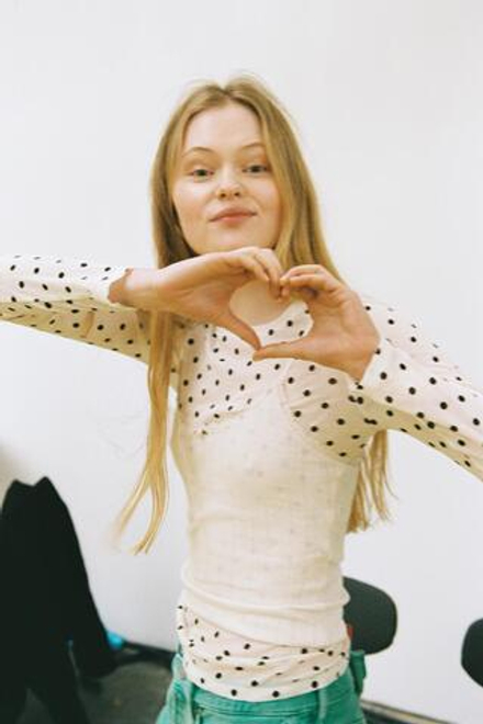 ZARA ТОП ИЗ АЖУРНОГО ТРИКОТАЖА, ЭКРЮ