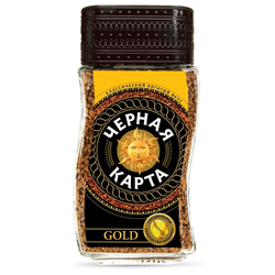 Кофе растворимый Черная Карта Gold 95 гр