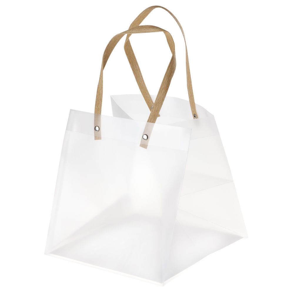 Пакет МАТОВЫЙ 21*21*21 с крафтовыми ручками