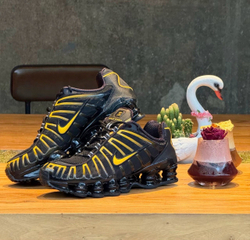 Nike Shox TL Black University Gold