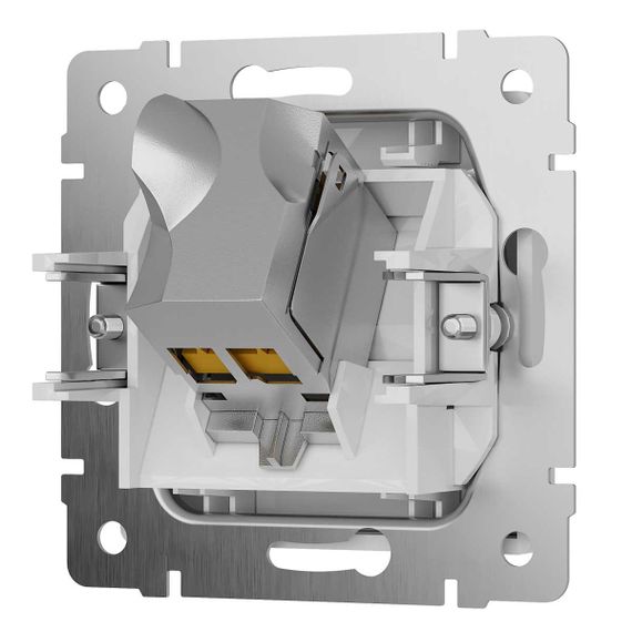 Розетка Ethernet RJ-45 cat. 6A экранированная (белый) W5120101/ a069683