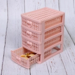 Комод малый «ПАЛЕРМО», цвет пудровая роза, 4 отделения, 13*9*15см