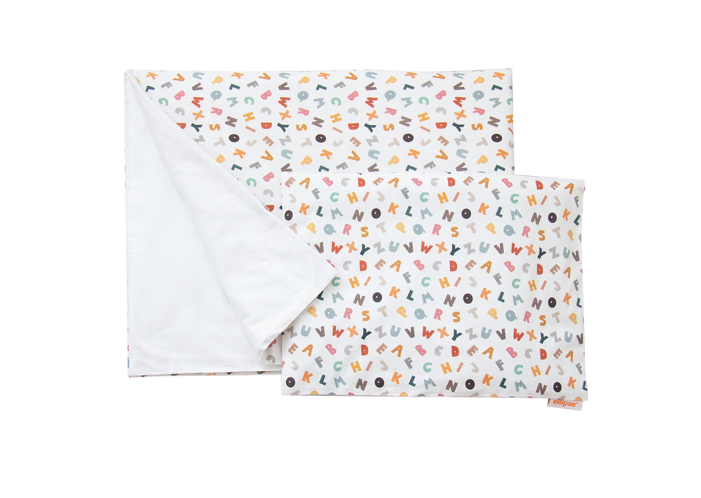 Постельное бельё в детскую кроватку «Разноцветные буквы» (сатин)