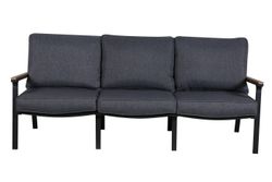 "Крокус" лаунж-зона 5-местная из алюминия, цвет темно-серый