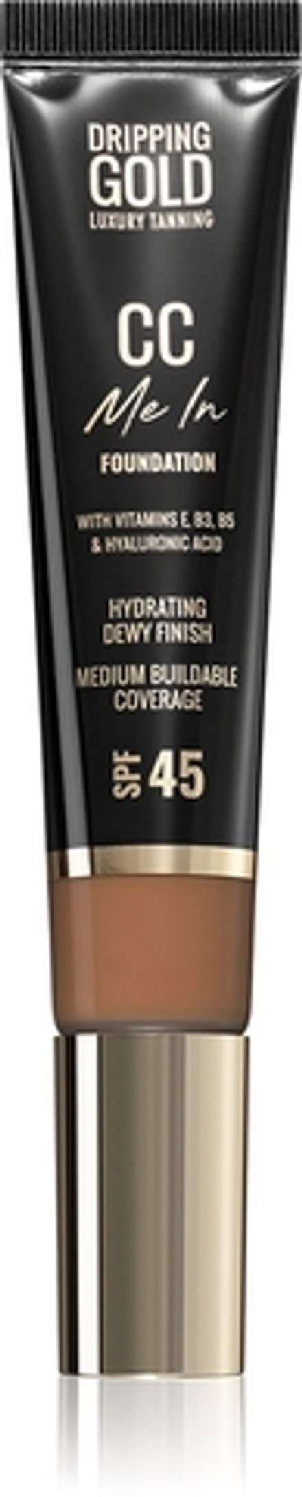 Dripping Gold CC Me In - Легкое тональное средство SPF 45 оттенок Toasted 08, 32 ml