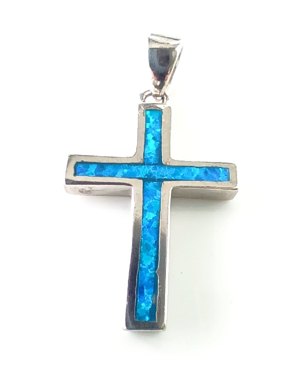 Подвеска Эстерелла, серебро 925*, родирование, опал синтетический/Ф