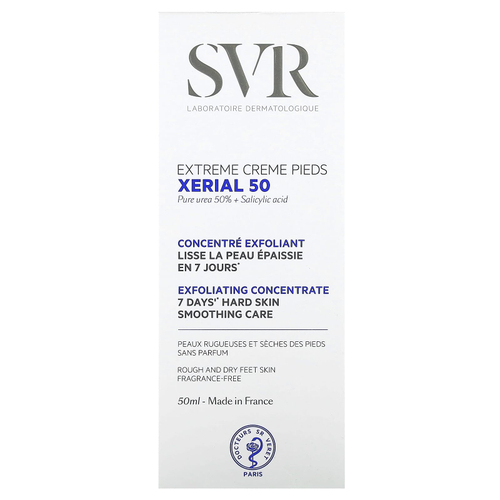 SVR, Xerial 50, экстремальный крем для ног, без отдушек, 50 мл (1,7 жидк. унции)