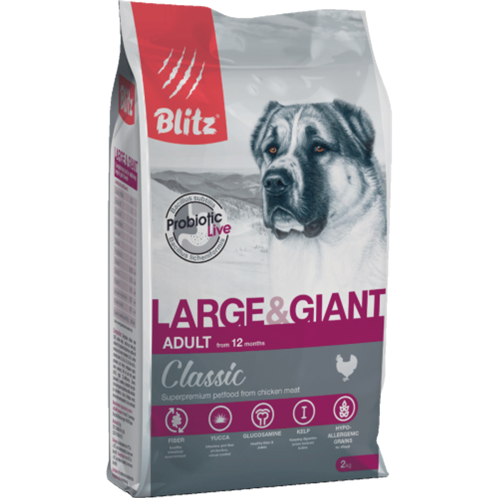 Blitz Classic Large & Giant Breeds Adult Dog 15 кг