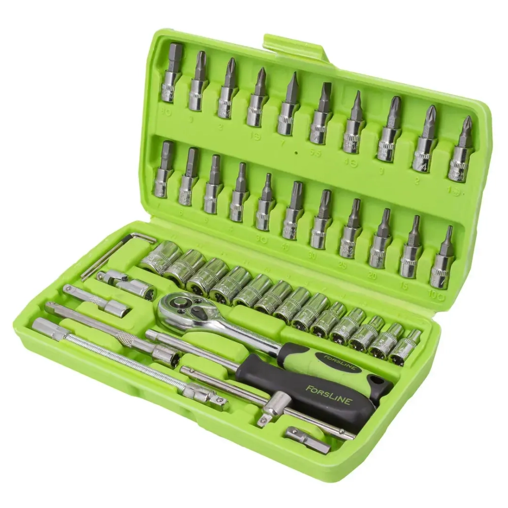 Набор инструмента 46пр. 1/4''(6-гран.)(4-14мм) ForsLine FL-2462-5