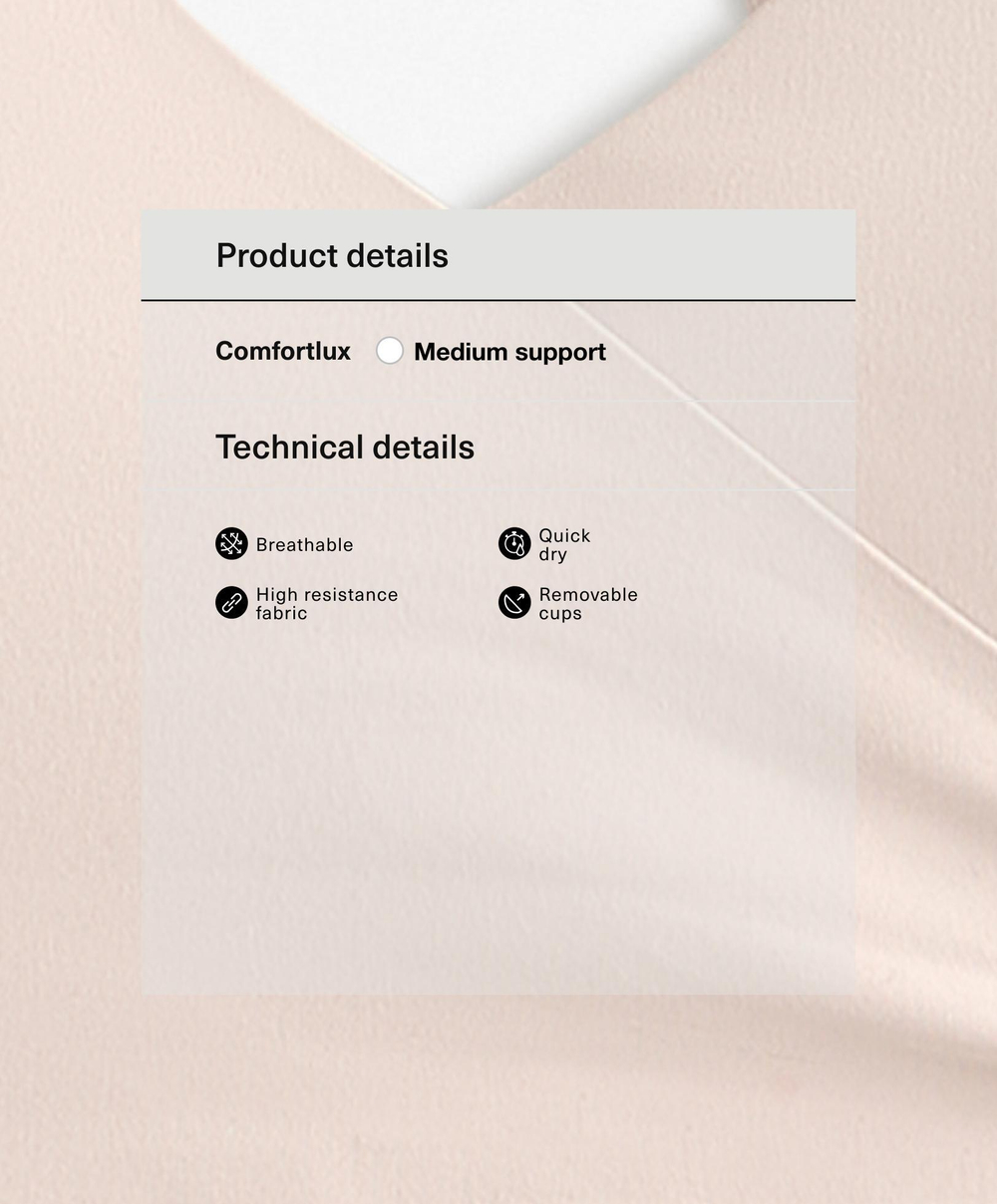 Oysho Майка-кроссовер Comfortlux, бежевый