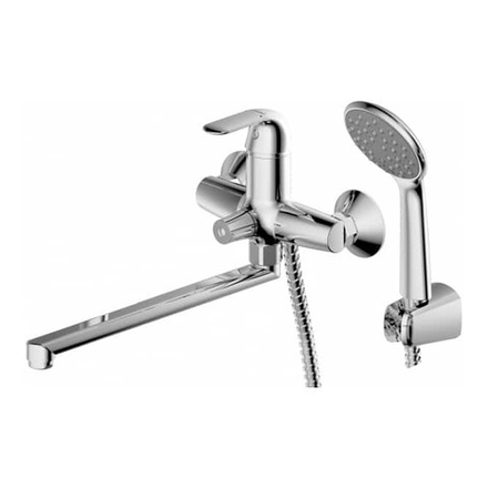 F6135193CP-LB RUS BRAVAT SIMPLE Cмеситель для ванны с длинным изливом (к/к 6)