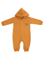 Комбинезон д/новорожд. M1112FN-0/1 футер, р.68-74 охра (Такро)