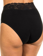 Высокие трусики +size с широким кружевным поясом Dolce Cinture (Размер: XXL) (Цвет: белый)