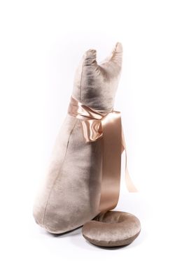 Подушка декоративная Кот Мур Вельвет Беж