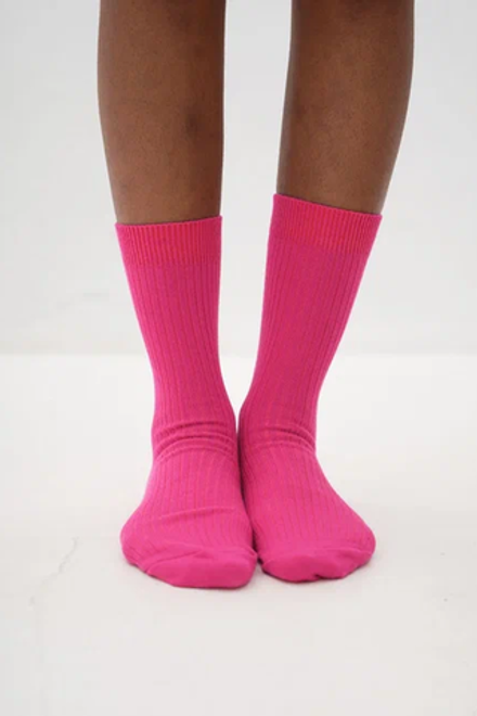 Носки из хлопка цвета фуксия