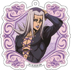 Акриловый брелок "ДжоДжо / JoJo - Золотой ветер"