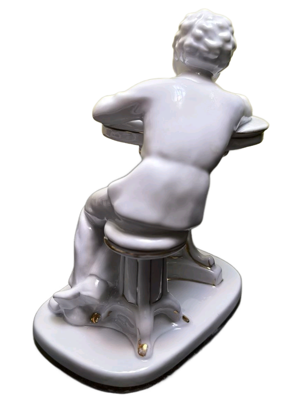 Фарфоровая статуэтка "Юный Пушкин", ЛФЗ, 1960 - 1970 гг.