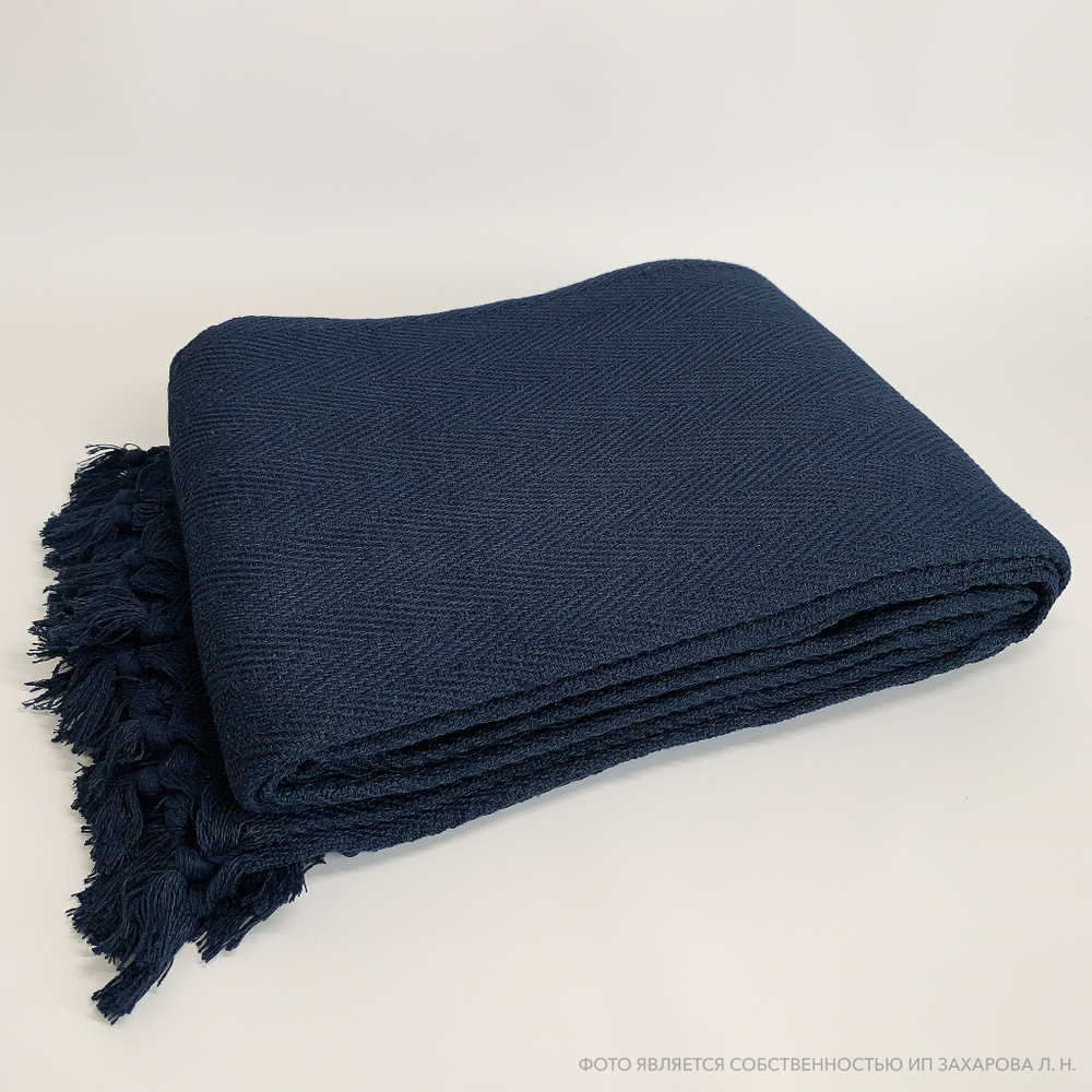 Плед-покрывало из хлопка Berlino, цвет Синий