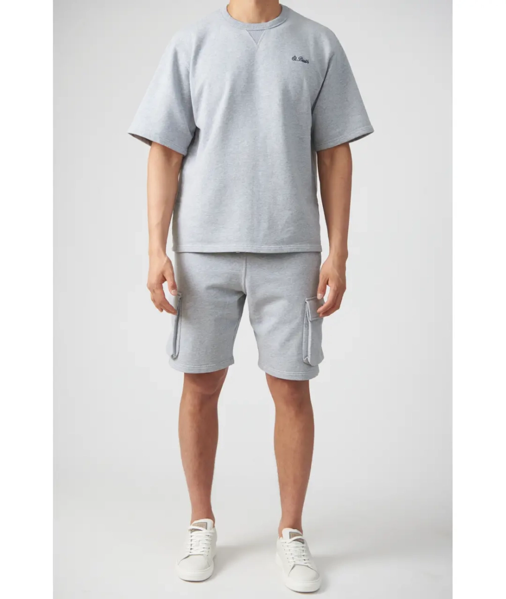 Шорты муж. MC Saint Barth Cargy серый меланж