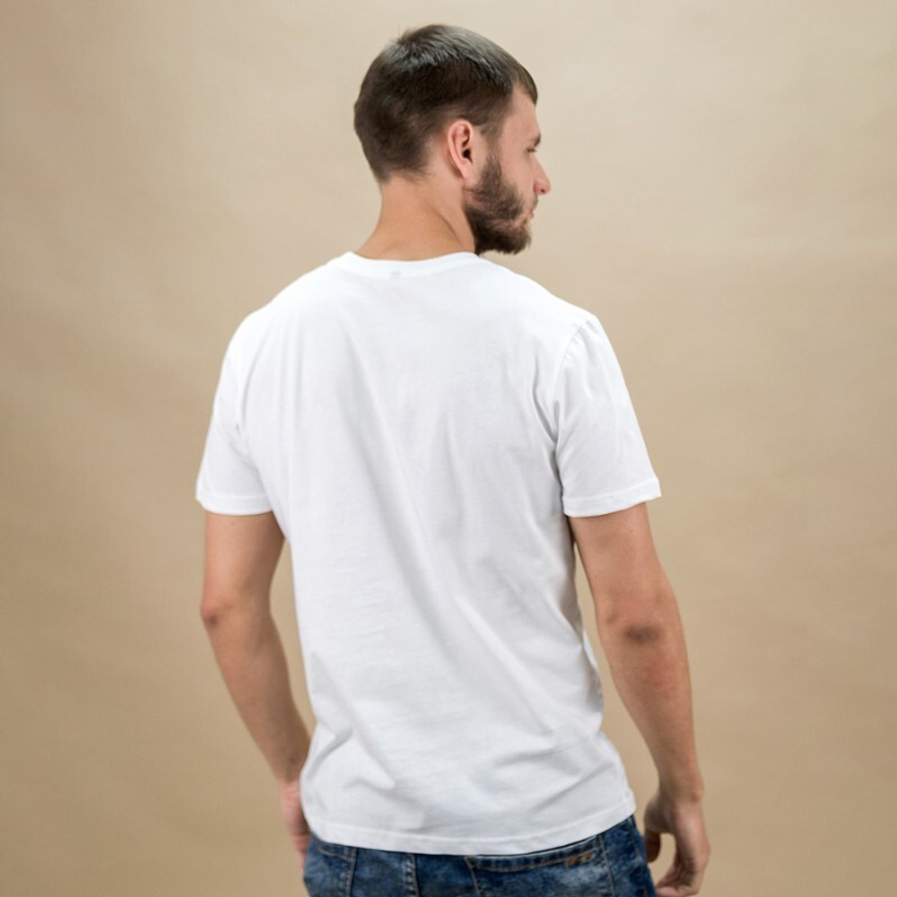 Футболка Белая ПРЕМИУМ (цвет 0101) ХЛОПОК 180гр, M (48)