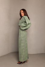 Юбка из твида миди