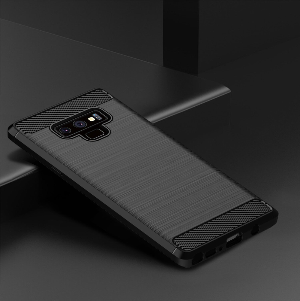 Чехол для Samsung Galaxy Note 9 цвет Black (черный), серия Carbon от Caseport