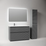 Тумба с раковиной Sancos Folk Floor FL120FLGS/FL120FRGS Grey soft