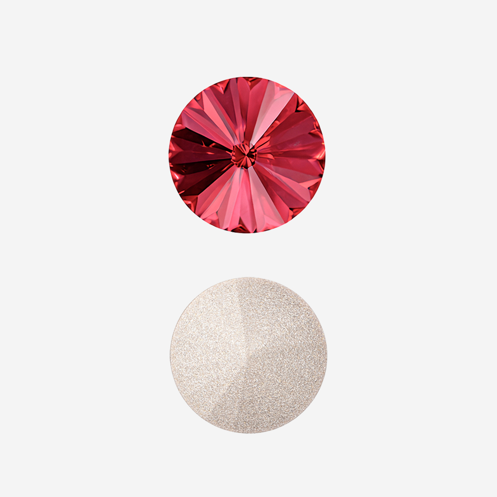 Кристалл Риволи (Rivoli), оттенок "Светлая Фуксия"/"Light Fuchsia", 10мм