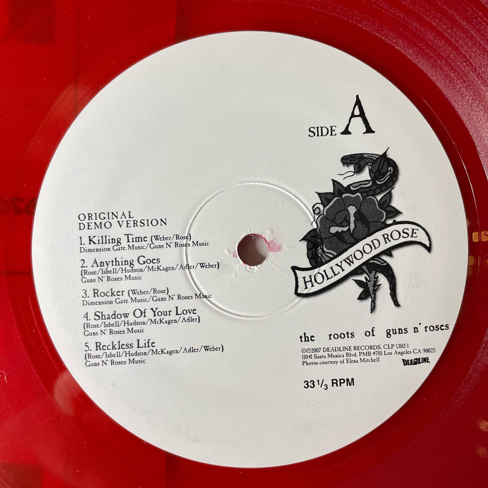 Винтажная виниловая пластинка LP Hollywood Rose The Roots Of Guns N' Roses (США 2007)