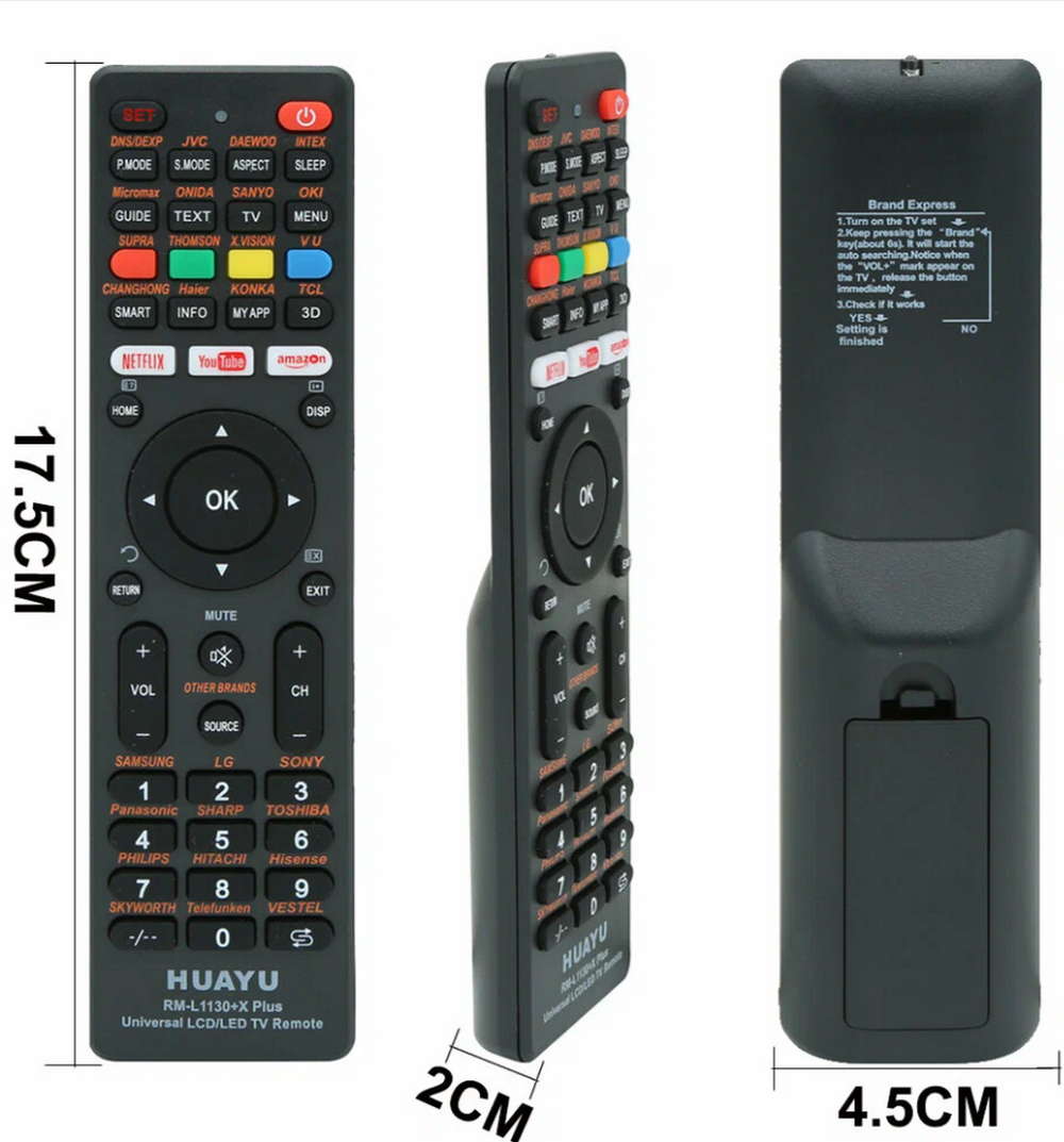 Пульт универсальный RM-L1130+X PLUS TV Huayu