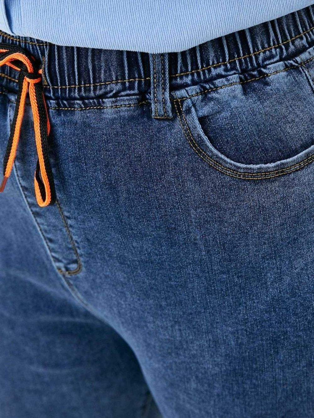 Джинсы на резинке больших размеров