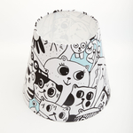 Абажур для настольной лампы, для светильника, плафон конус Черно-белый Е27