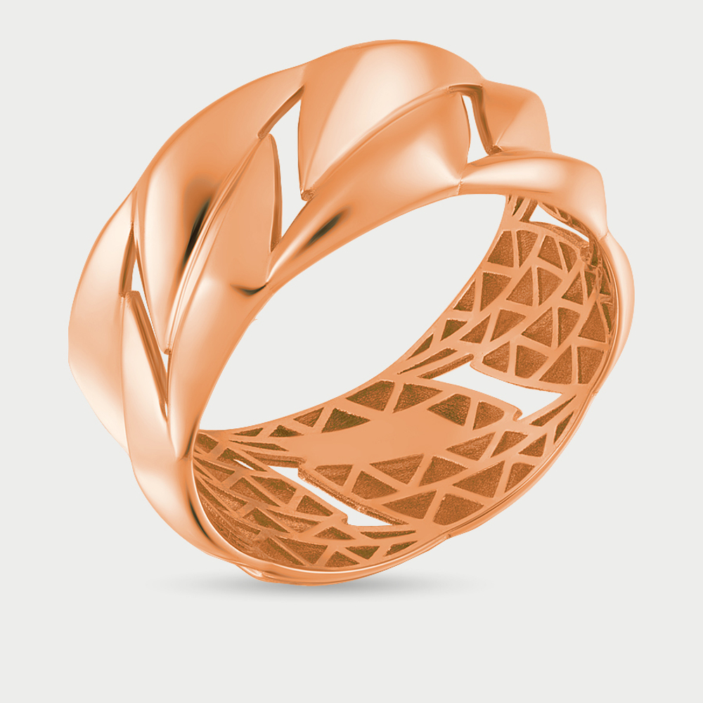 Кольцо без вставки из розового золота 585 пробы женское (арт. 901711-1000)