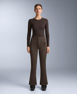 Oysho Термофутболка с жаккардовым узором seamless base layer, темно-коричневый