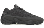 Adidas originals Yeezy 500 Black Samurai Utility Black low-cut daddy shoes for men and women the same black 2020 edition