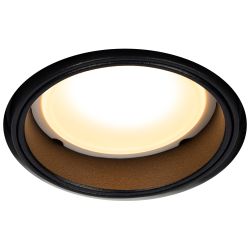 Светильник встраиваемый алюминиевый ЭРА KL99 BK безрамочный под штукатурку под лампу MR16 GU5.3 черный | Алюминиевые встраиваемые светильники