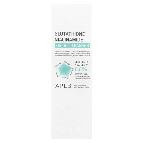 APLB, Glutathione Niacinamide, Facial Cleanser, 2.71 fl oz (80 ml)