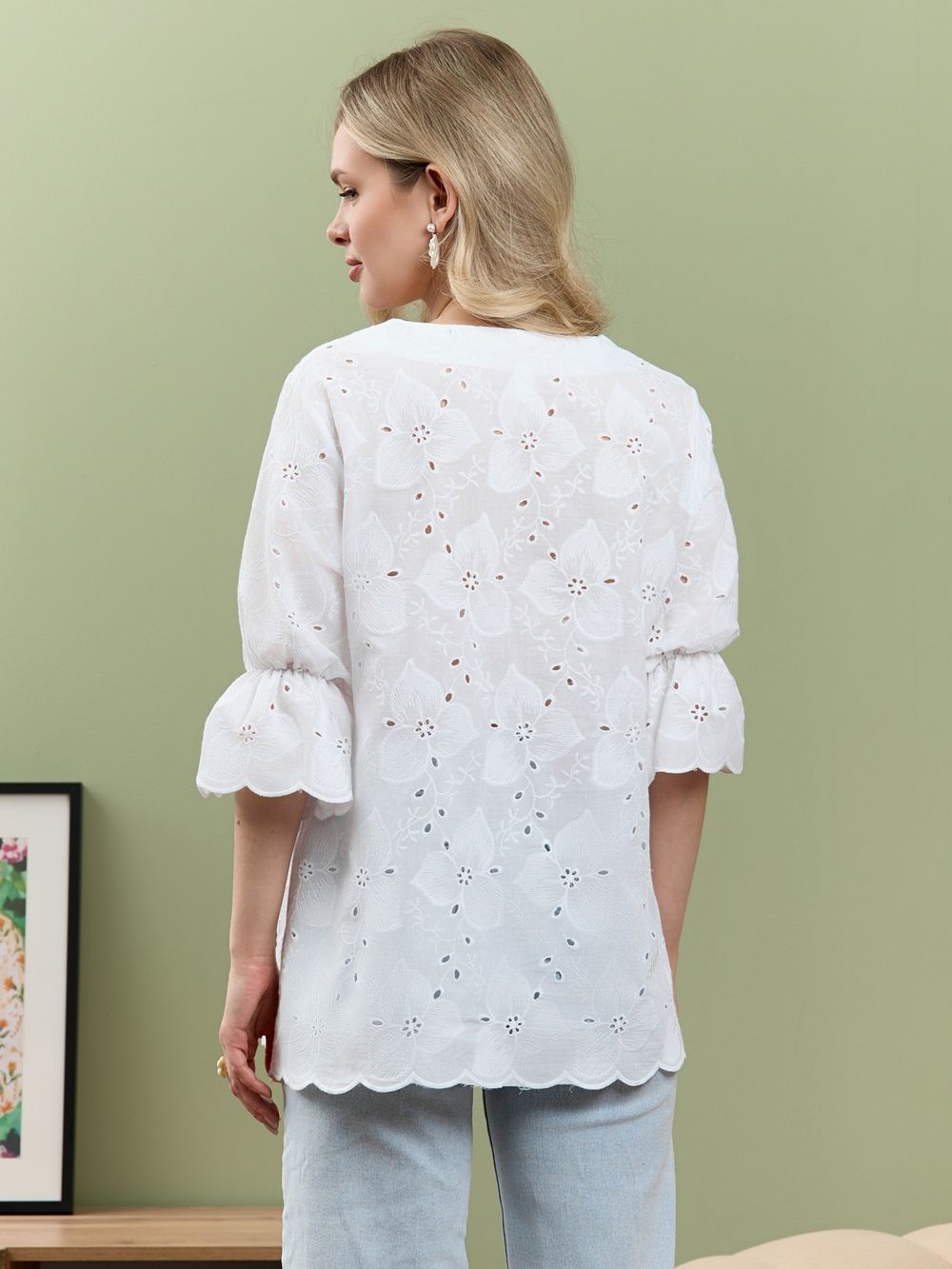 Блузка Милица-1 Виотекс БЕЛЫЙ -3