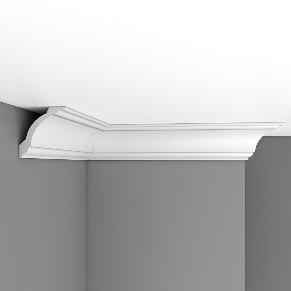 Плинтус потолочный гладкий Decomaster 96620 80х84х2400мм